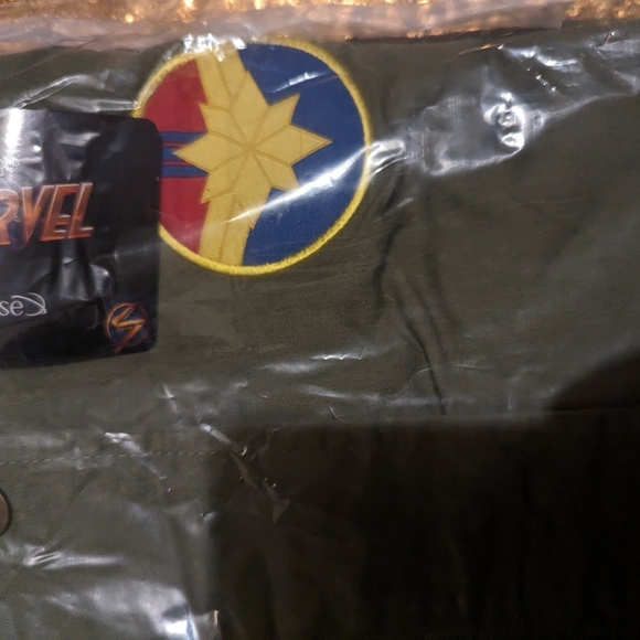 Marvel Ms. Marvel Patch Girls Anorak Jacket Sz L - Picture 4 of 4